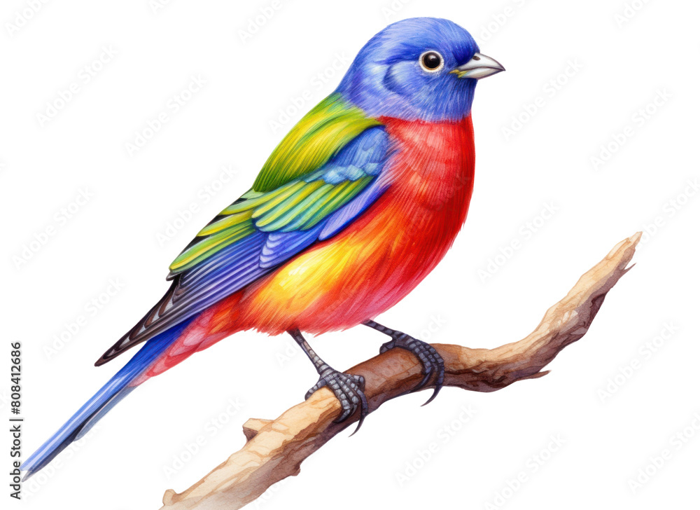 PNG Painted bunting bird drawing animal.