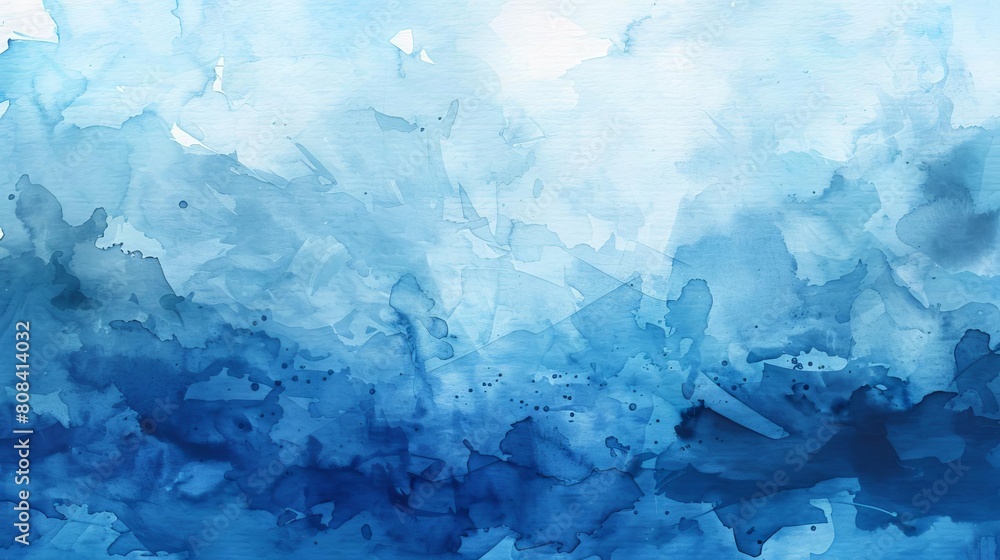 Blue watercolor texture, providing a calm and artistic backdrop Blue watercolor texture, providing a calm and artistic backdrop