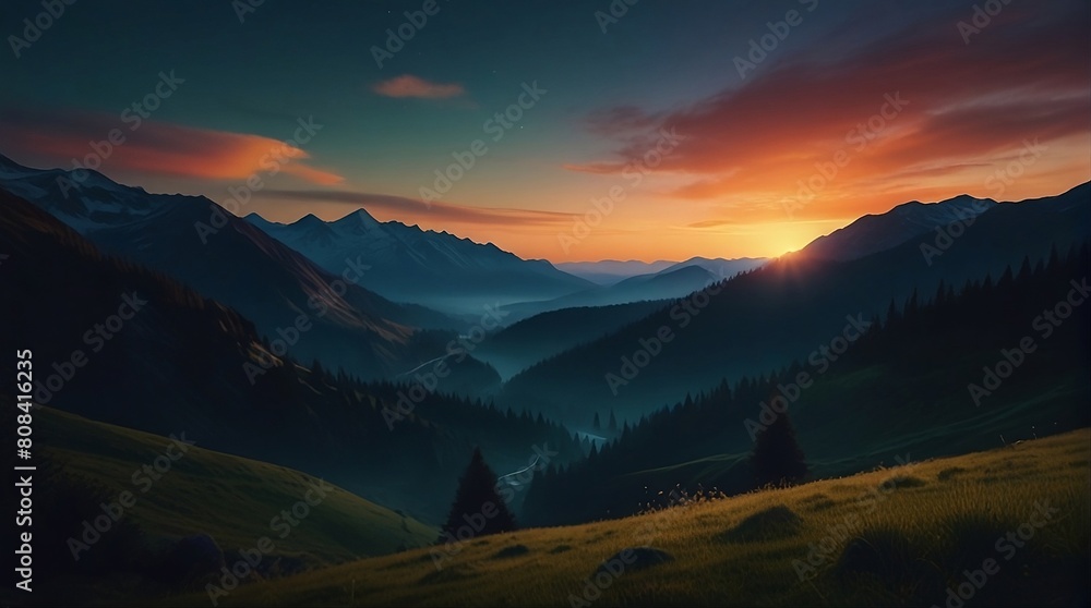 capture the breathtaking moment as the sun sets behind the distant mountains capture the breathtaking moment as the sun sets behind the distant mountains