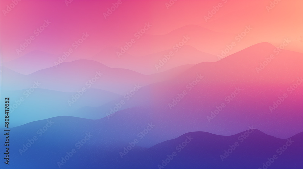 Vibrant Gradient Landscape Digital Art in Pink and Blue Vibrant Gradient Landscape Digital Art in Pink and Blue