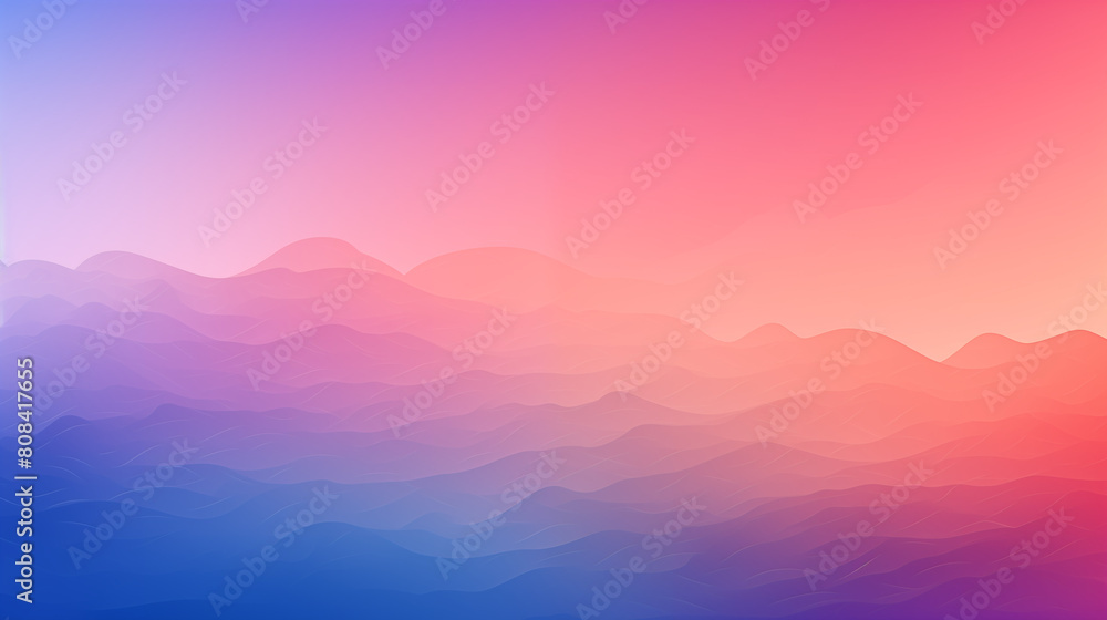 Abstract Gradient Art with Waves of Blue and Pink