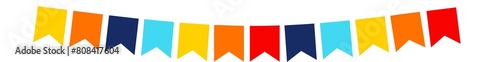 colorful June festivities flags