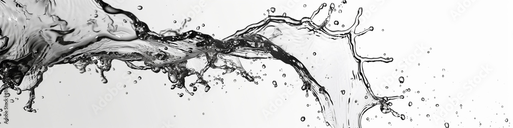 black and white background with water