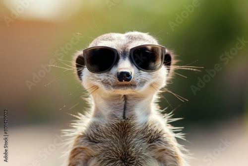 Wallpaper Mural Cool, stylish meerkat wearing sunglasses Torontodigital.ca