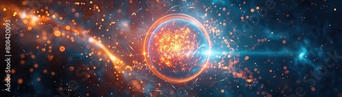 Brilliant Neutron Circle An Outwardly Striking of the Minuscule Universe photo