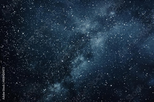 Dark night sky with scattered stars  perfect for backgrounds in space or astronomythemed designs