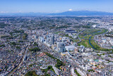 新横浜と富士山・Aerial View
