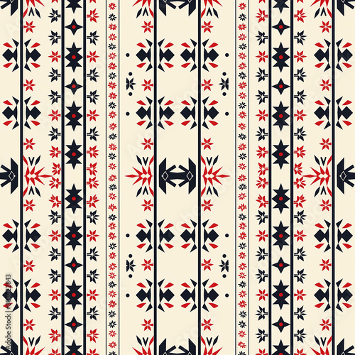 Repeating floral ornament for wallpaper or fabric designs