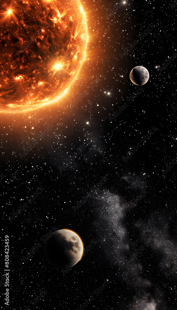 Naklejka premium Sun Space 