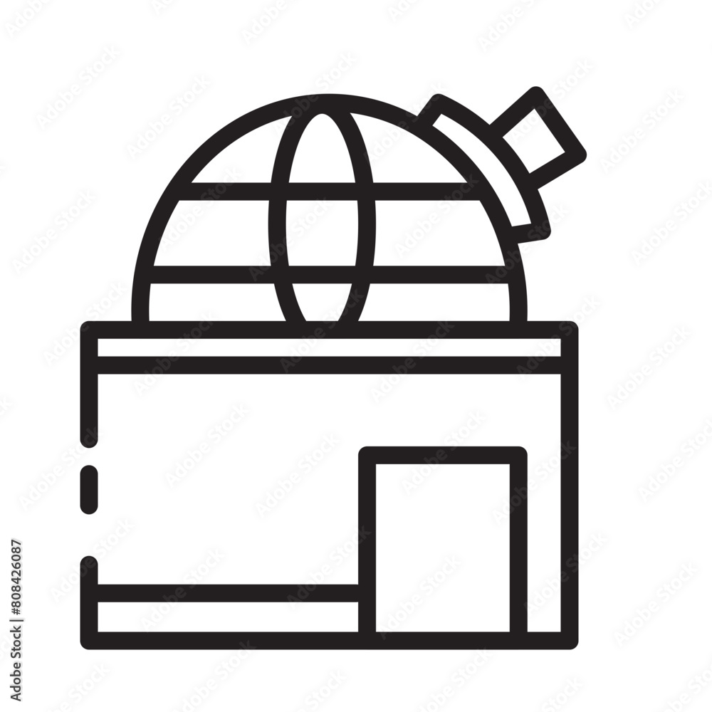 Fotografie Astronomy Galaxy Laboratory Line Icon