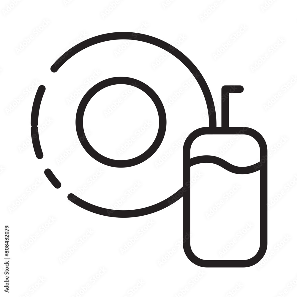 Liquid Plate Wash Line Icon Liquid Plate Wash Line Icon
