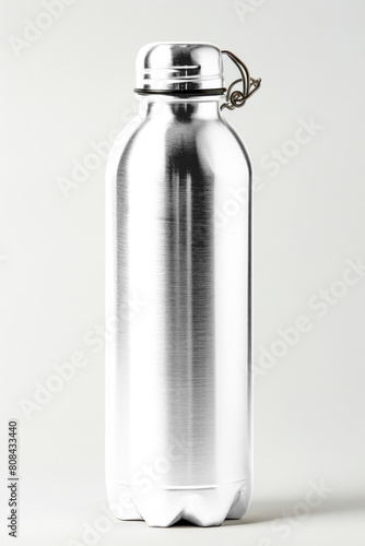 PNG insulted water bottle mockup, transparent design photo