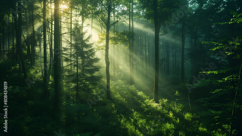 green forest beautiful landscape 