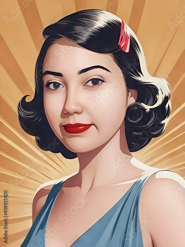 vintage portrait of a girl