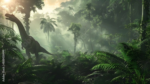 Step into the World of Jurassic Park: Captivating Backdrop for an Epic Experience photo
