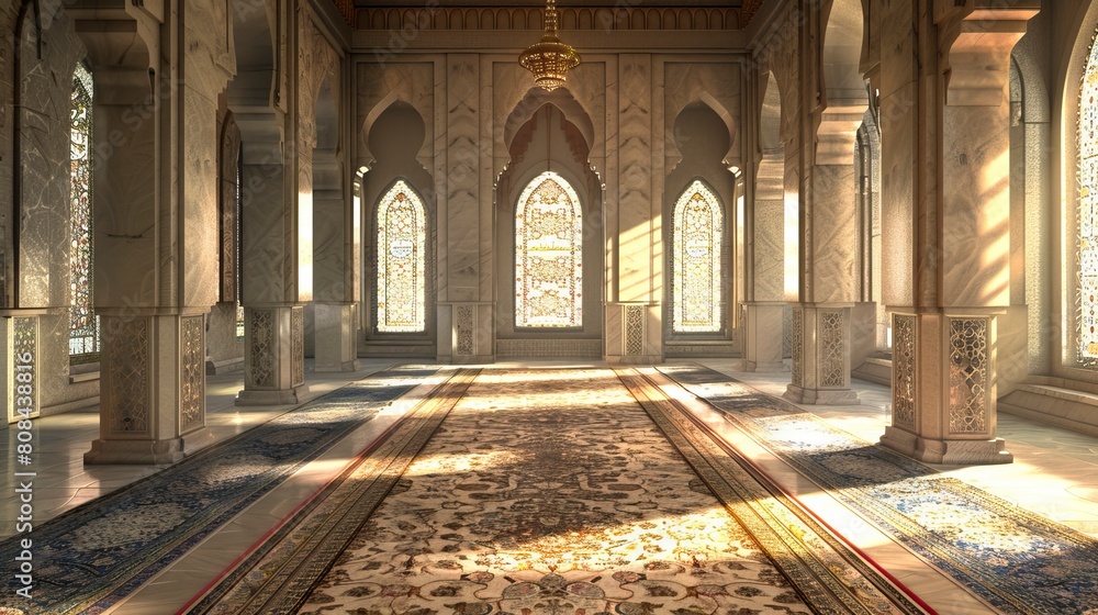 Obraz premium Mosque complex from Birds eyes