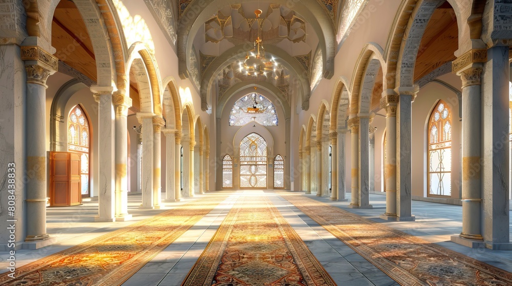 Obraz premium Mosque complex from Birds eyes