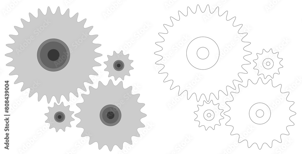 It is an illustration of a gear wheel. It is an illustration of a gear wheel.