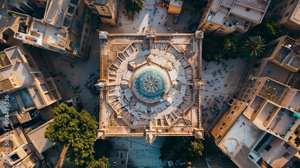 Fototapeta premium Mosque complex from Birds eyes