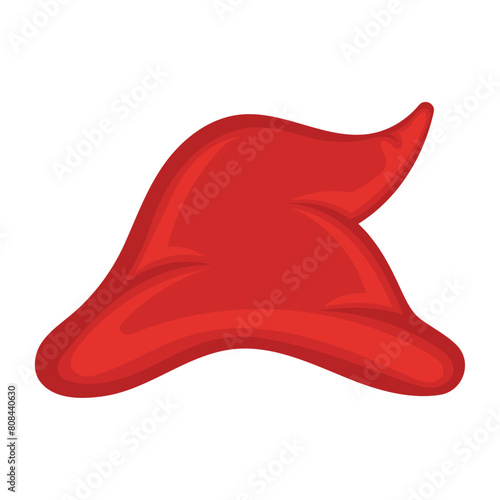 Traditional garden gnome hat icon Vector illustration