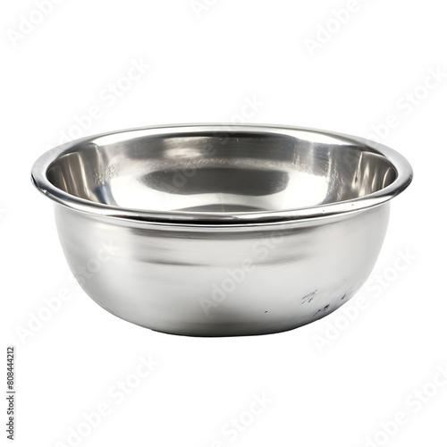 Zinc coated washbowl isolated on transparent background generative ai, cut out, or clipping path.
