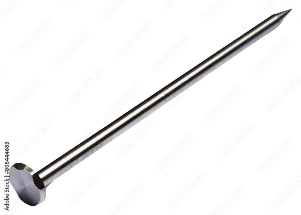 Obraz premium PNG Nail metal white background weaponry.
