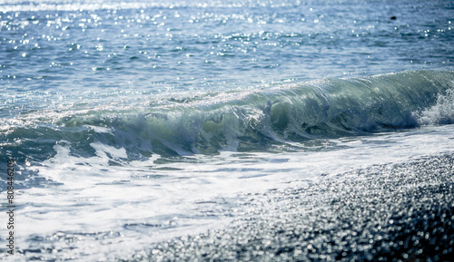 A wave in the sea.