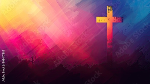 Greeting Card and Banner Design for Social Media or Educational Purpose of National Cross Day El Salvador Background photo