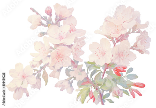 PNG Blossom blossom painting drawing.