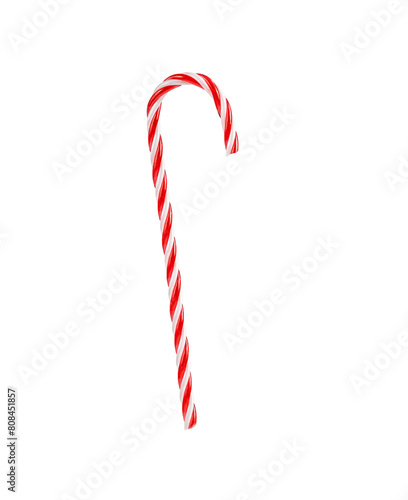 Christmas candy cane isolated