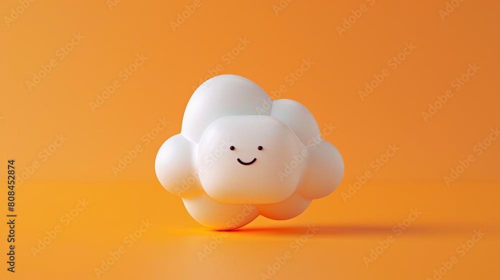 portrait toy cloud in clean background portrait toy cloud in clean background