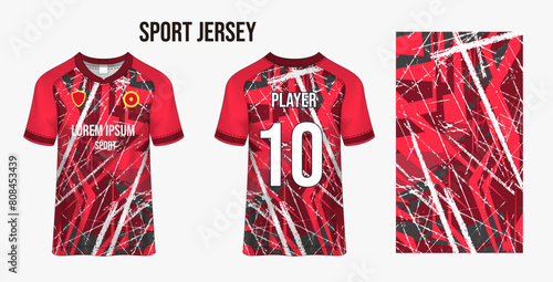 Sport jersey design fabric textile for sublimation.