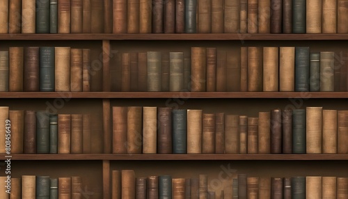 A vintage bookshelf texture for a scholarly and in upscaled 11 photo