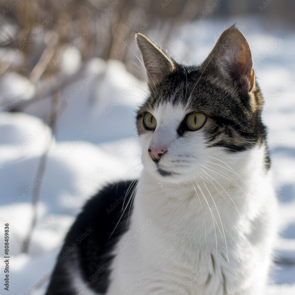 Winter Whiskers: A Cat in the Snow Winter Whiskers: A Cat in the Snow
