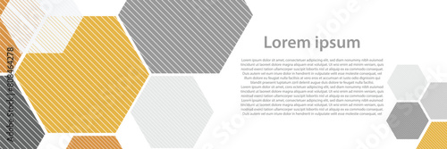 Geometric hexagon grey abstract pattern background molecule and communication. geometric big data with compounds. for vector fashion geometric hexagon design. Science, technology and medical concept.