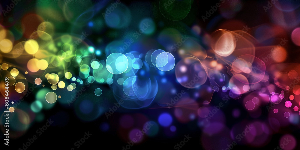  colorful bokeh light background with a mix of rainbow colors,Defocussed Christmas Lights, Colorful  bokeh lights in blur night background, Abstract Light Bokeh Background,,banner