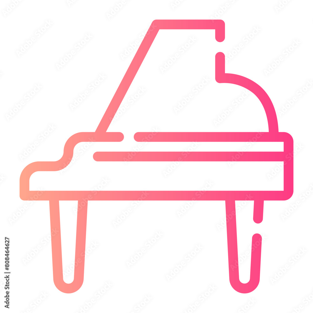 piano gradient icon piano gradient icon