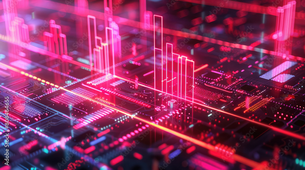 Neon Financial Market Analysis Bacjground Neon Financial Market Analysis Bacjground