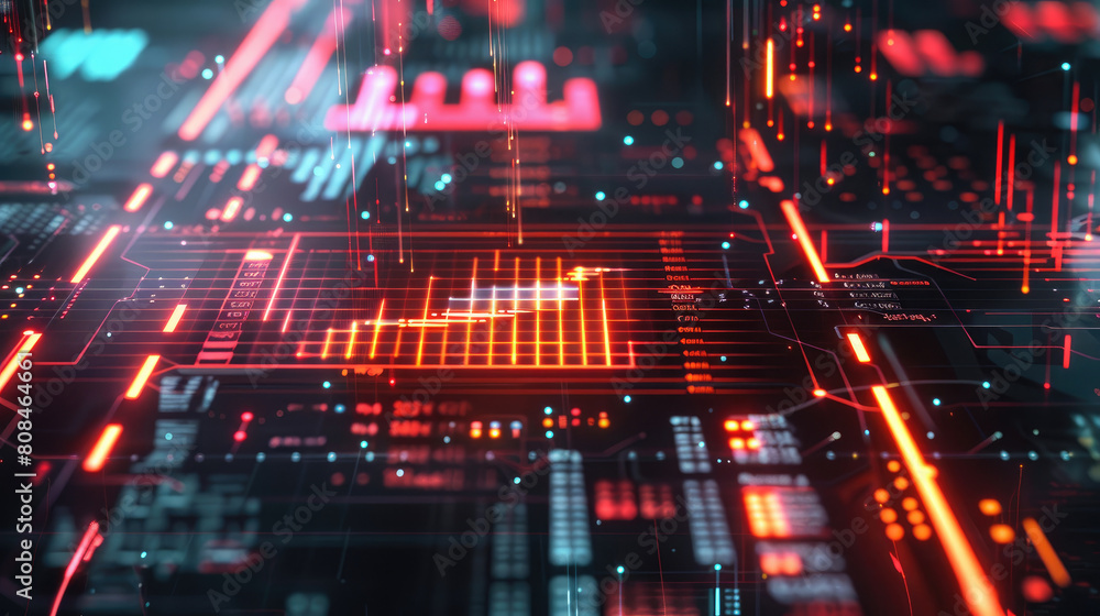 Neon Financial Market Analysis Bacjground Neon Financial Market Analysis Bacjground
