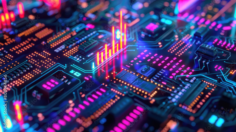 Neon Financial Market Analysis Bacjground Neon Financial Market Analysis Bacjground