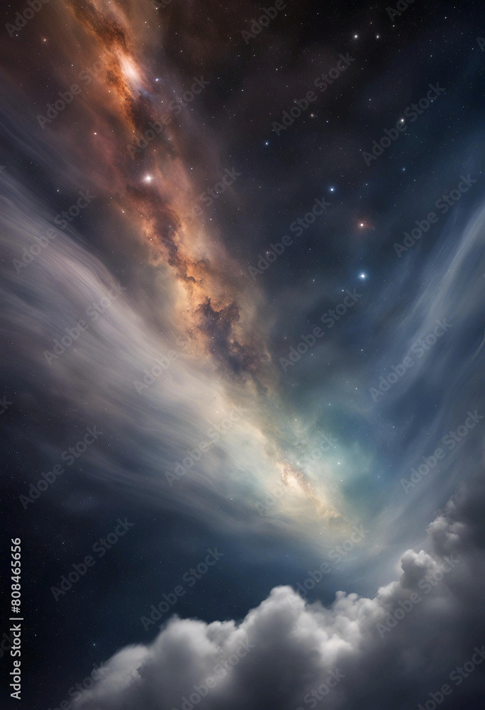 空と雲と銀河-I
