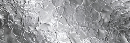 silver foil texture background, Aluminium foil, grey metallic surface foil, copy space, banner