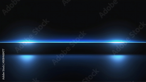 Blue blue spectrum lights tech black party club neon lights abstract wave technology background, black background. wide banner, poster, website, video editing, background. ai