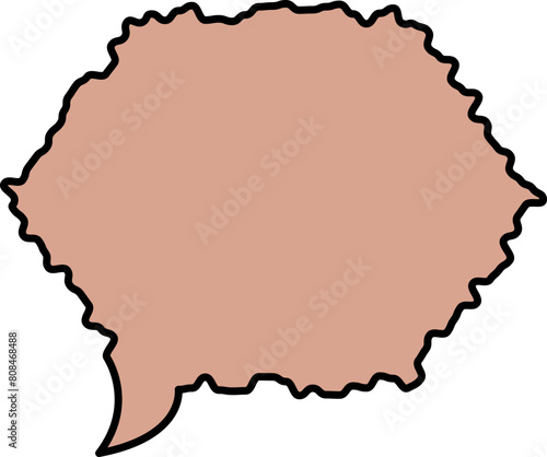 Balloon textbox vector shape