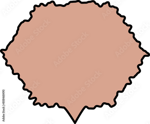 Balloon textbox vector shape