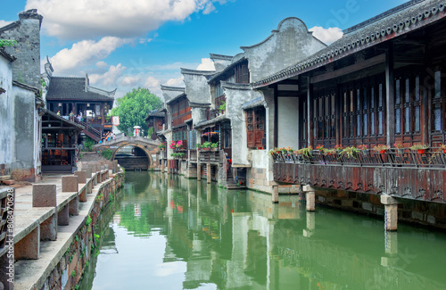 Scenery of Wuzhen Ancient Town, Tongxiang City, Jiaxing City, China photo