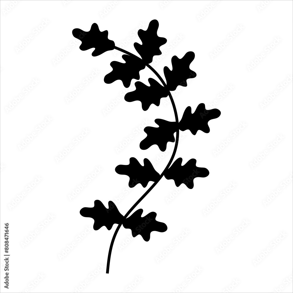 Fototapeta premium Floral Pattern Brush Vector Element