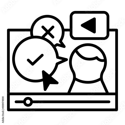 Deepfake icon. His words in the video have been edited into something different.