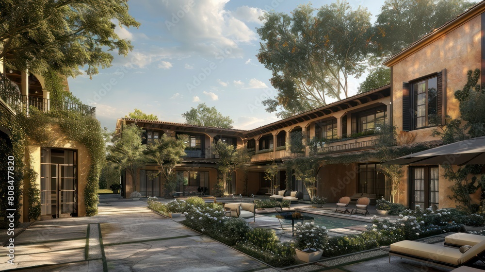 Obraz premium boutique hotel with a unique design aesthetic, personalized service, and a focus on local experiences,