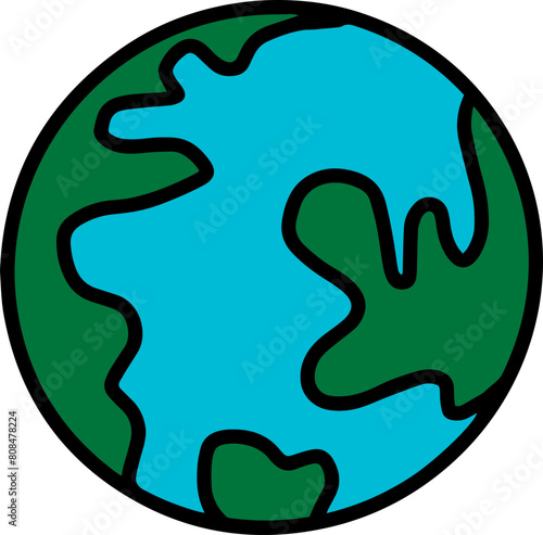 planet earth globe world illustration